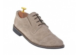 Pantofi barbati, model  casual,-elegant,  din piele naturala intoarsa, gri - PAVELGRI